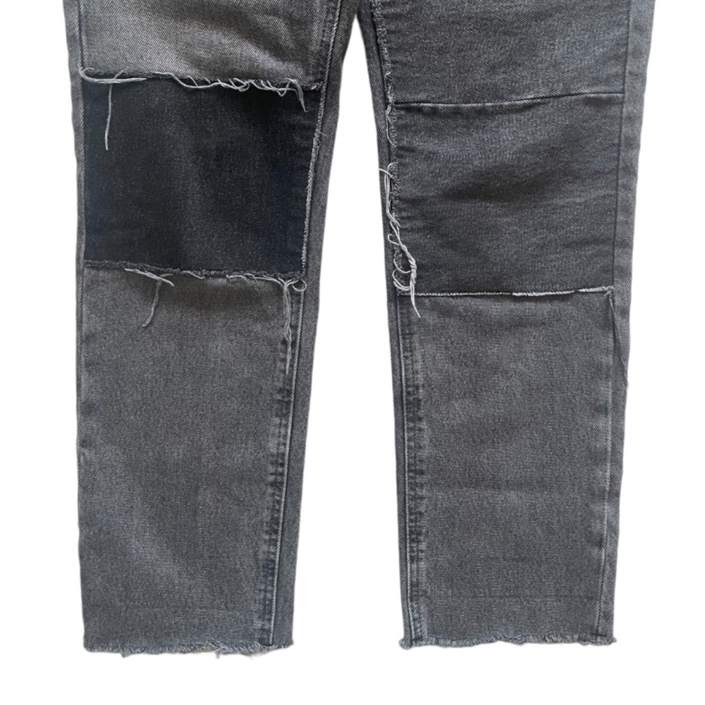 BDG Slim Straight Distressed Patchwork Charcoal B… - image 5